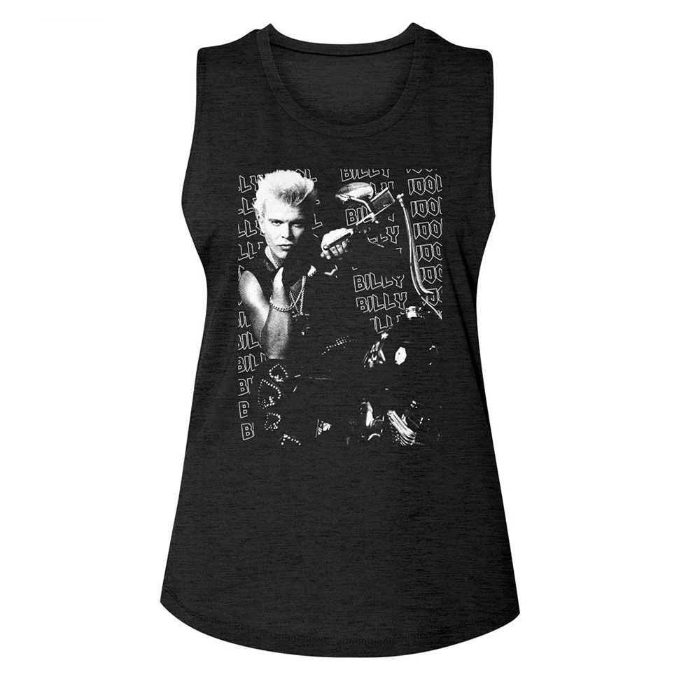 BILLY IDOL Tank Top, Motorcycle Photo