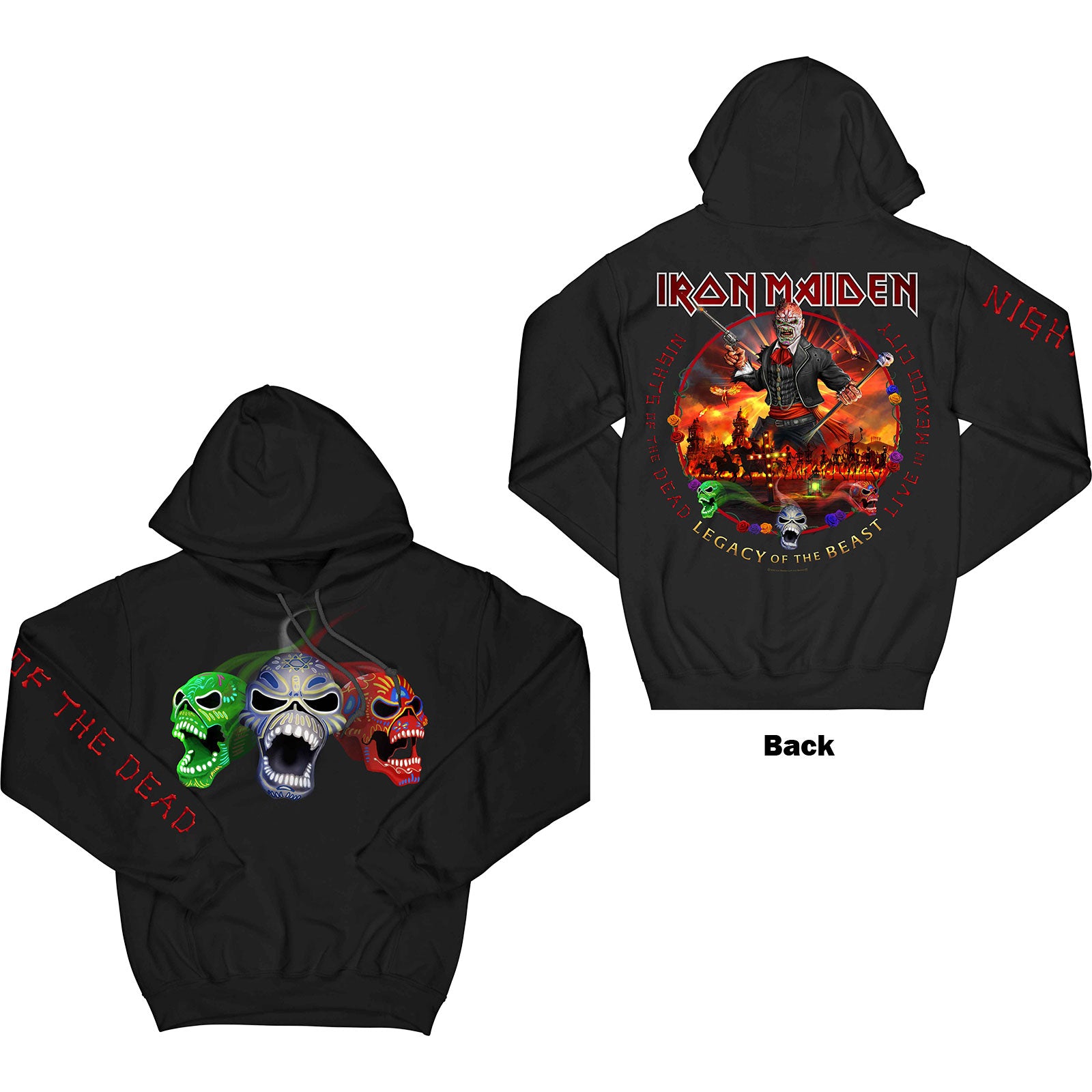 IRON MAIDEN Attractive Hoodie, Lotb Live Album