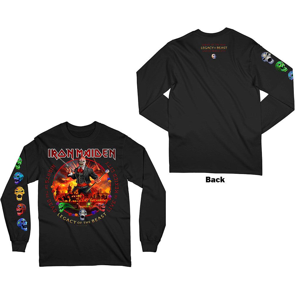 IRON MAIDEN Attractive Long Sleeve T-Shirt, Nights Of The Dead