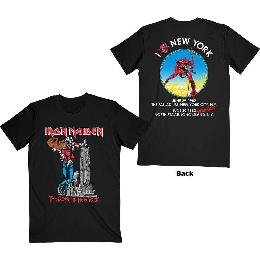 IRON MAIDEN Attractive T-Shirt, The Beast in New York