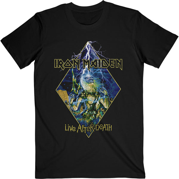 IRON MAIDEN Attractive T-Shirt, Live After Death Diamond