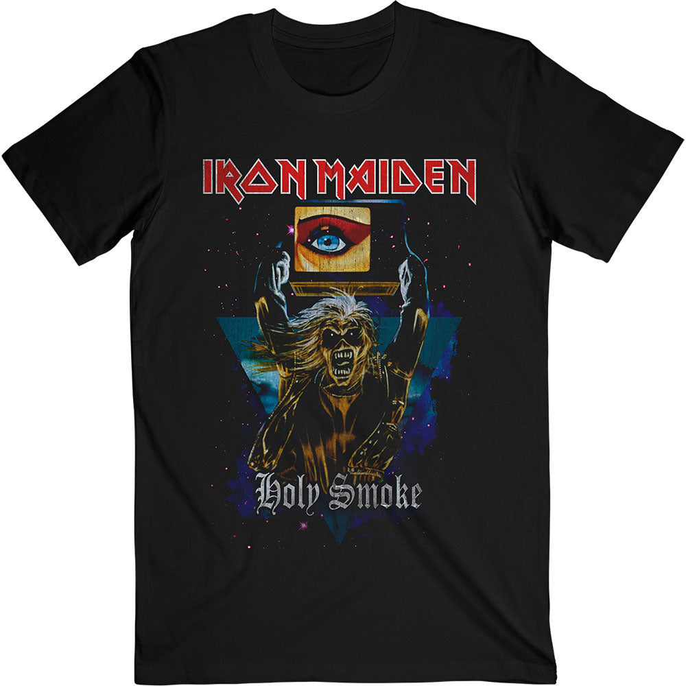 IRON MAIDEN Attractive T-Shirt, Holy Smoke Triangle