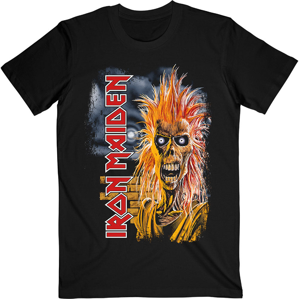 IRON MAIDEN Attractive T-Shirt, First Album Track List V.3.