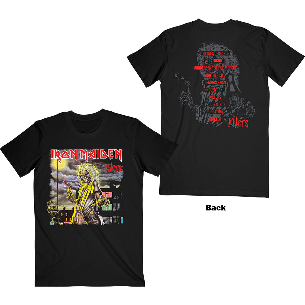 IRON MAIDEN Attractive T-Shirt, Killers V.2. Album Track List