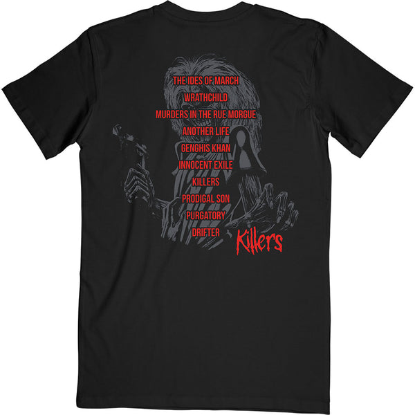 IRON MAIDEN Attractive T-Shirt, Killers V.2. Album Track List