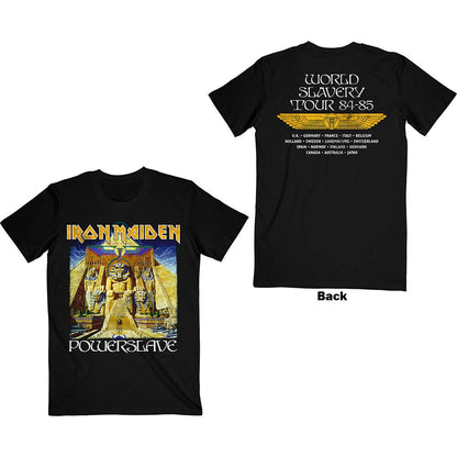 IRON MAIDEN Attractive T-Shirt, Powerslave World Slavery Tour