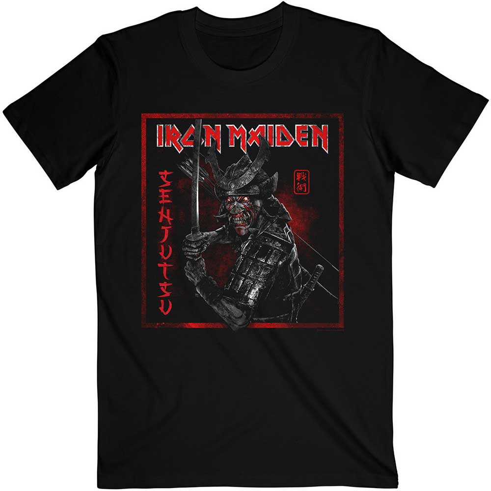 IRON MAIDEN Attractive T-Shirt, Senjutsu Cover Distressed