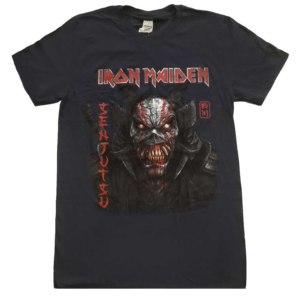 IRON MAIDEN Attractive T-Shirt, Senjutsu Back Cover