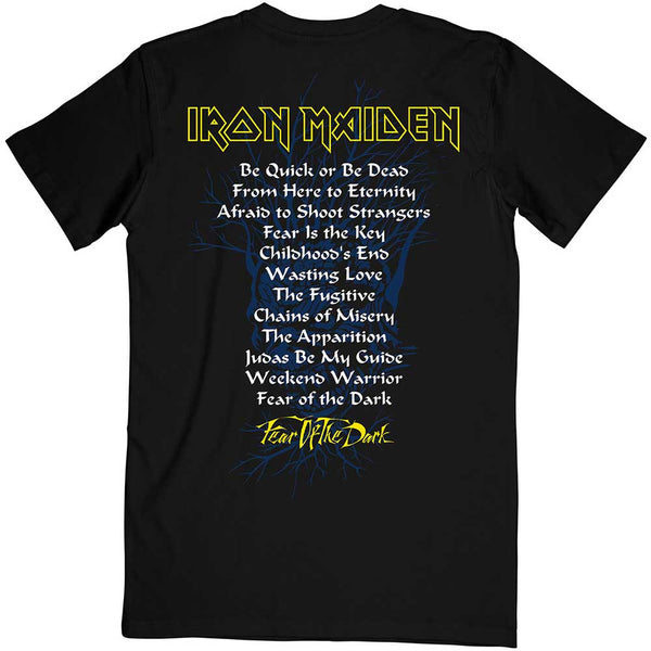 IRON MAIDEN Attractive T-Shirt, Fear of the Dark Album Tracklisting