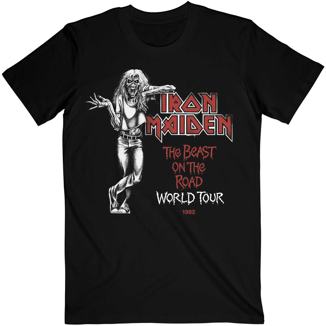 IRON MAIDEN Attractive T-Shirt, Beast Over Hammersmith World Tour &