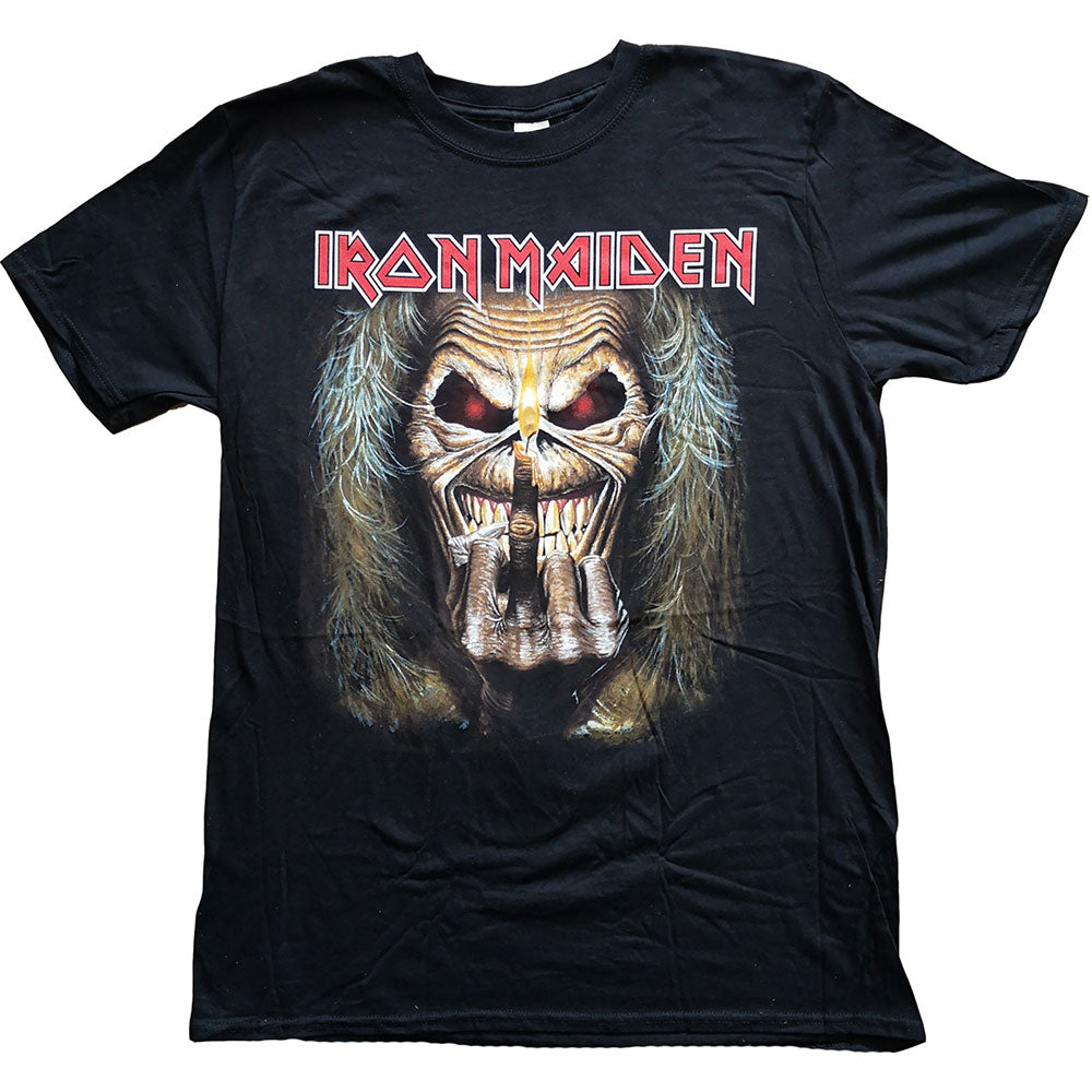 IRON MAIDEN Attractive T-Shirt, Eddie Candle Finger