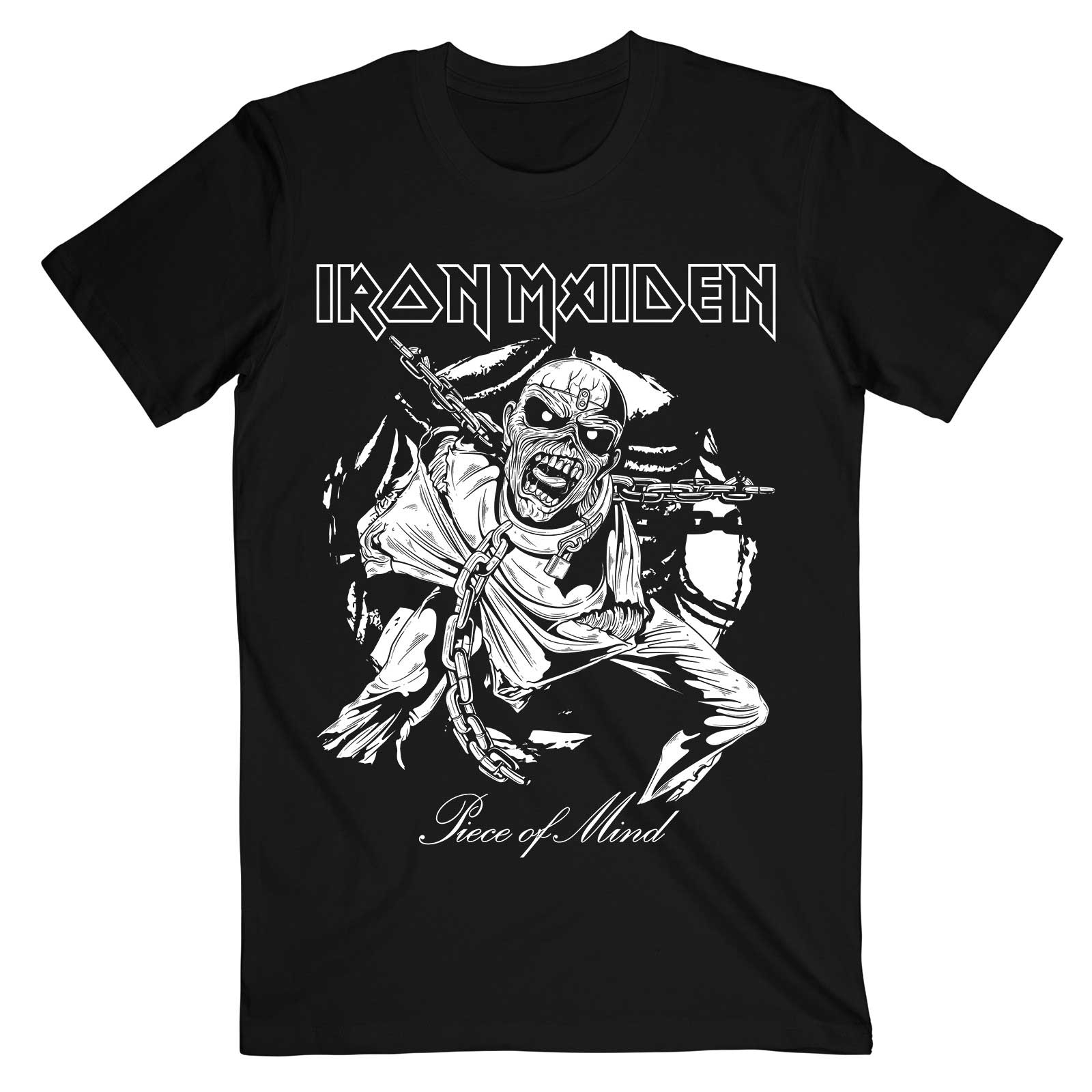 IRON MAIDEN Attractive T-Shirt, Piece of Mind Mono Eddie