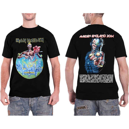 IRON MAIDEN Attractive T-Shirt, England 2014 Tour