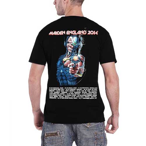 IRON MAIDEN Attractive T-Shirt, England 2014 Tour