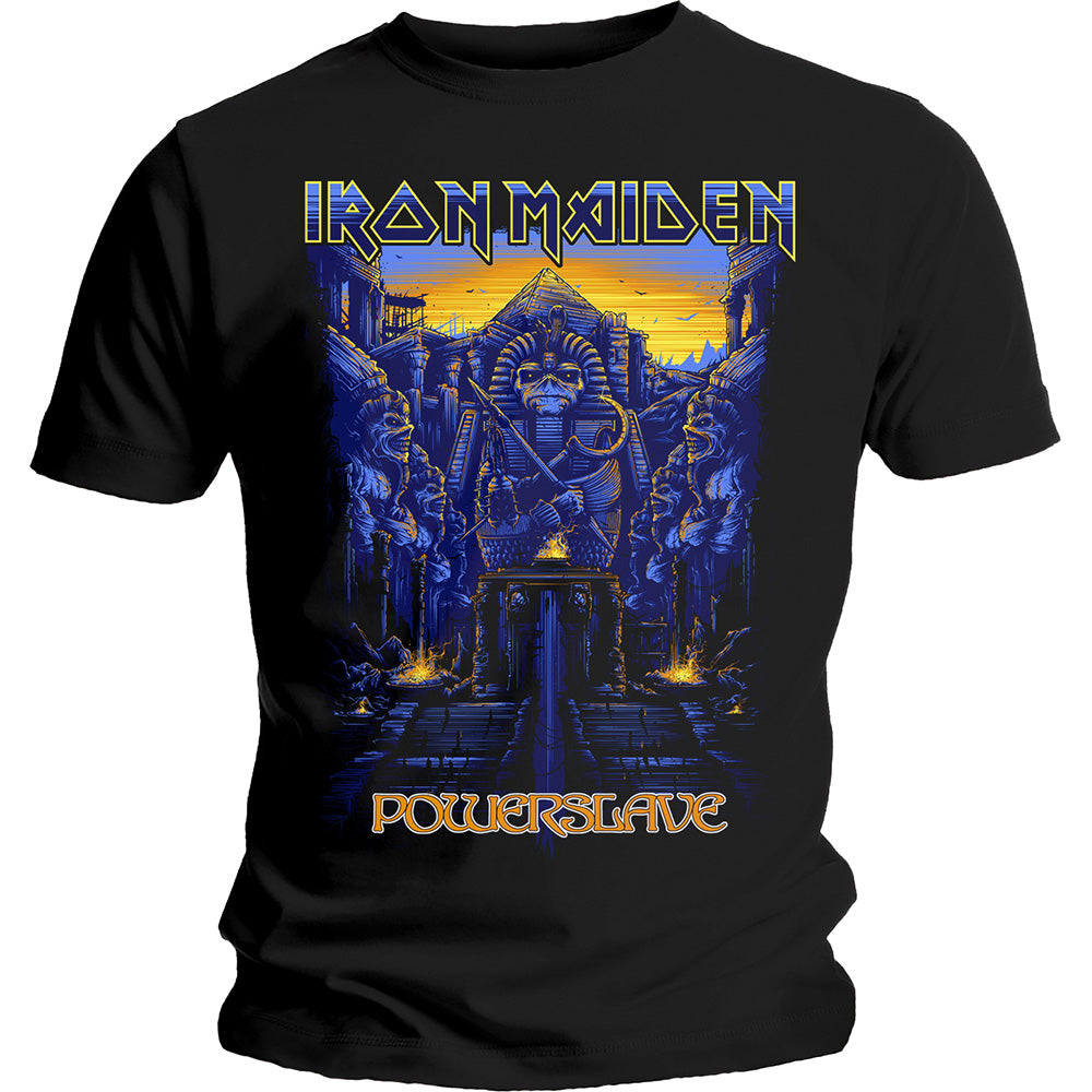 IRON MAIDEN Attractive T-Shirt, Dark Ink Powerslaves