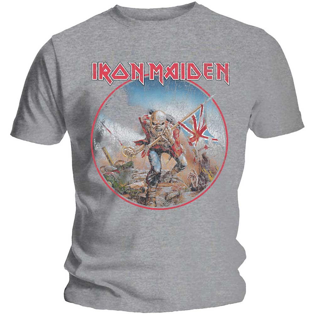 IRON MAIDEN Attractive T-Shirt, Trooper Vintage Circle