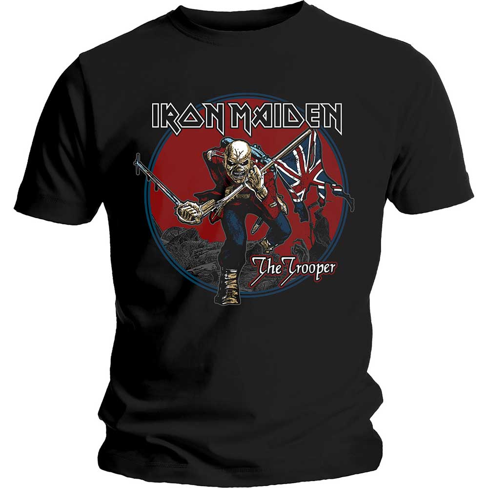 IRON MAIDEN Attractive T-Shirt, Trooper Red Sky