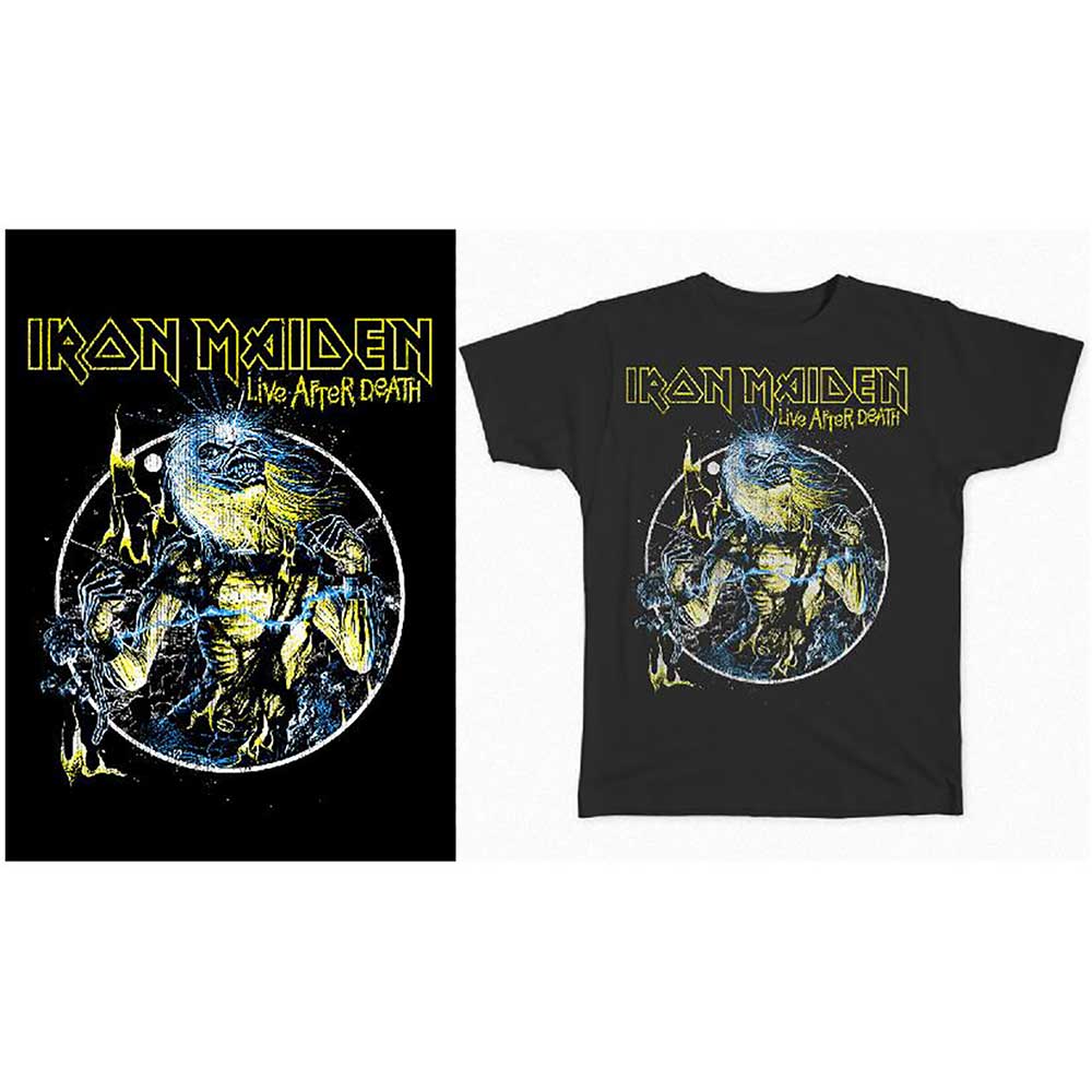 IRON MAIDEN Attractive T-Shirt, Live After Death