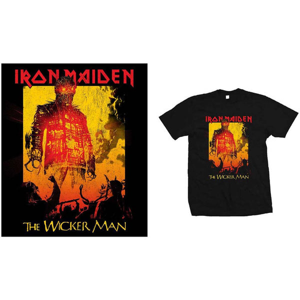 IRON MAIDEN Attractive T-Shirt, The Wicker Man Fire