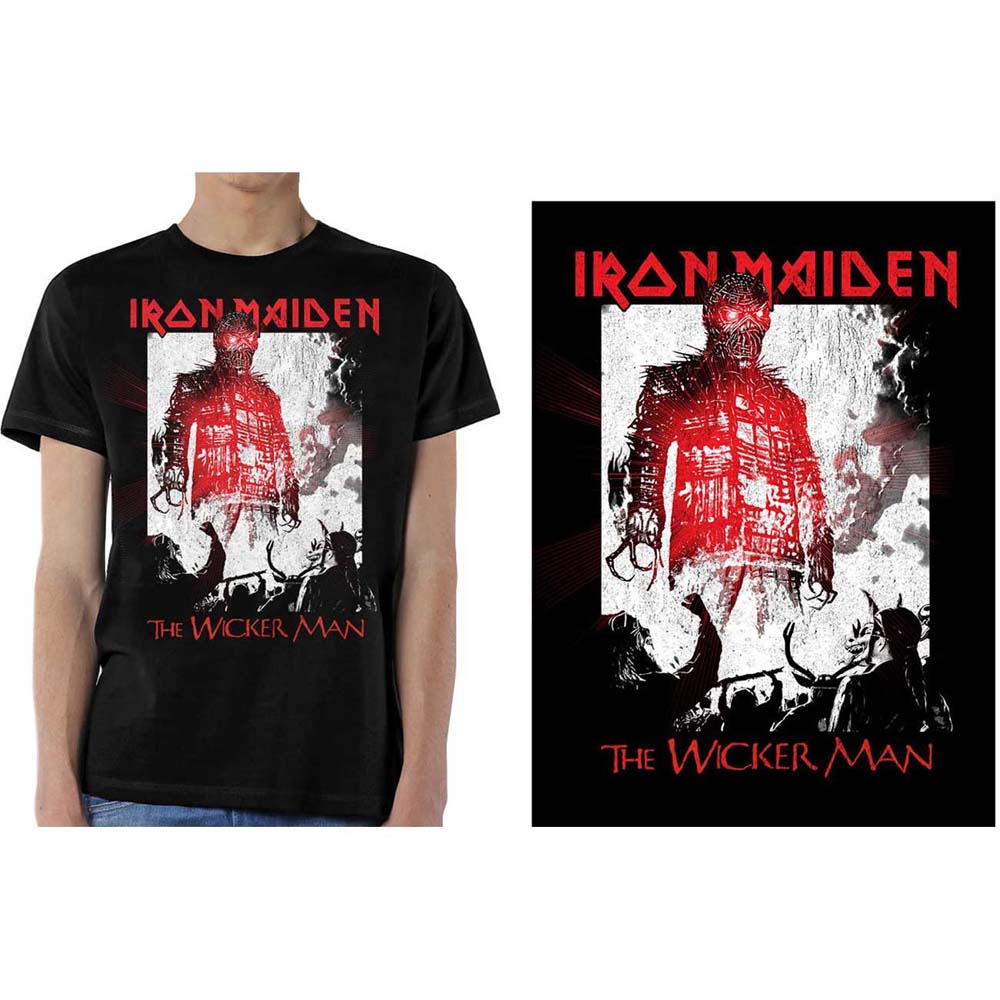 IRON MAIDEN Attractive T-Shirt, The Wicker Man Smoke