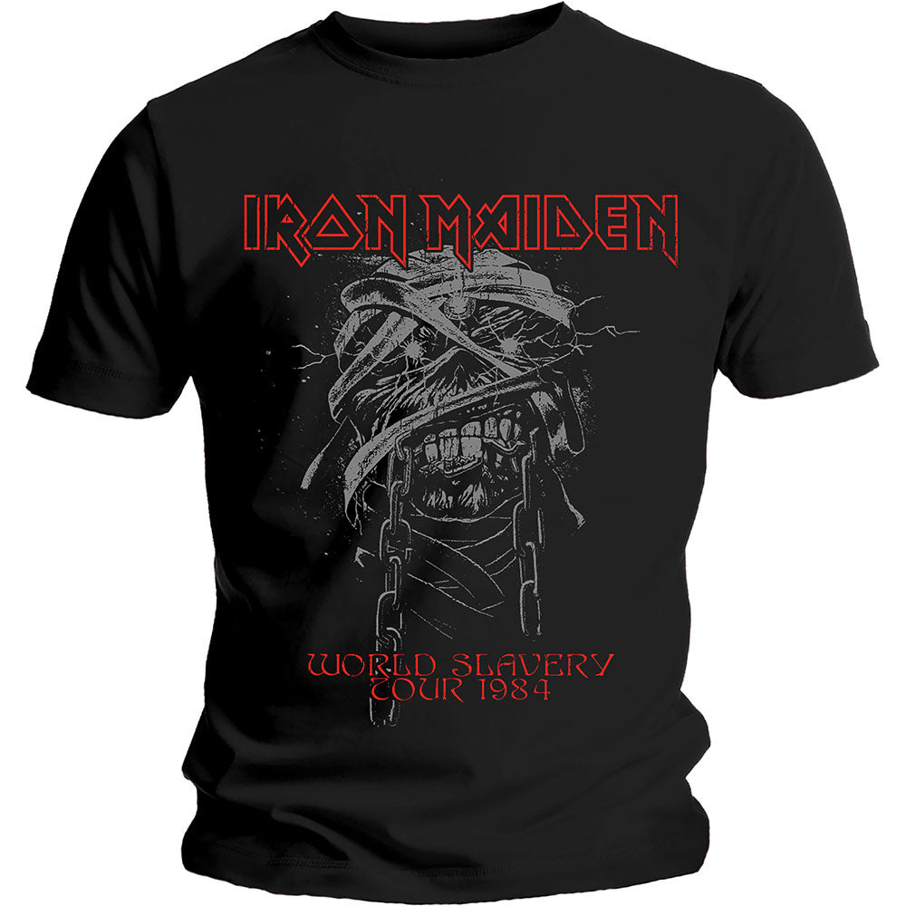 IRON MAIDEN Attractive T-Shirt, World Slavery 1984 Tour