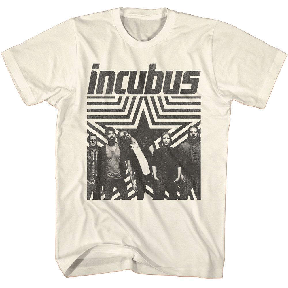 INCUBUS Eye-Catching T-Shirt, Star Background – Authentic Band Merch