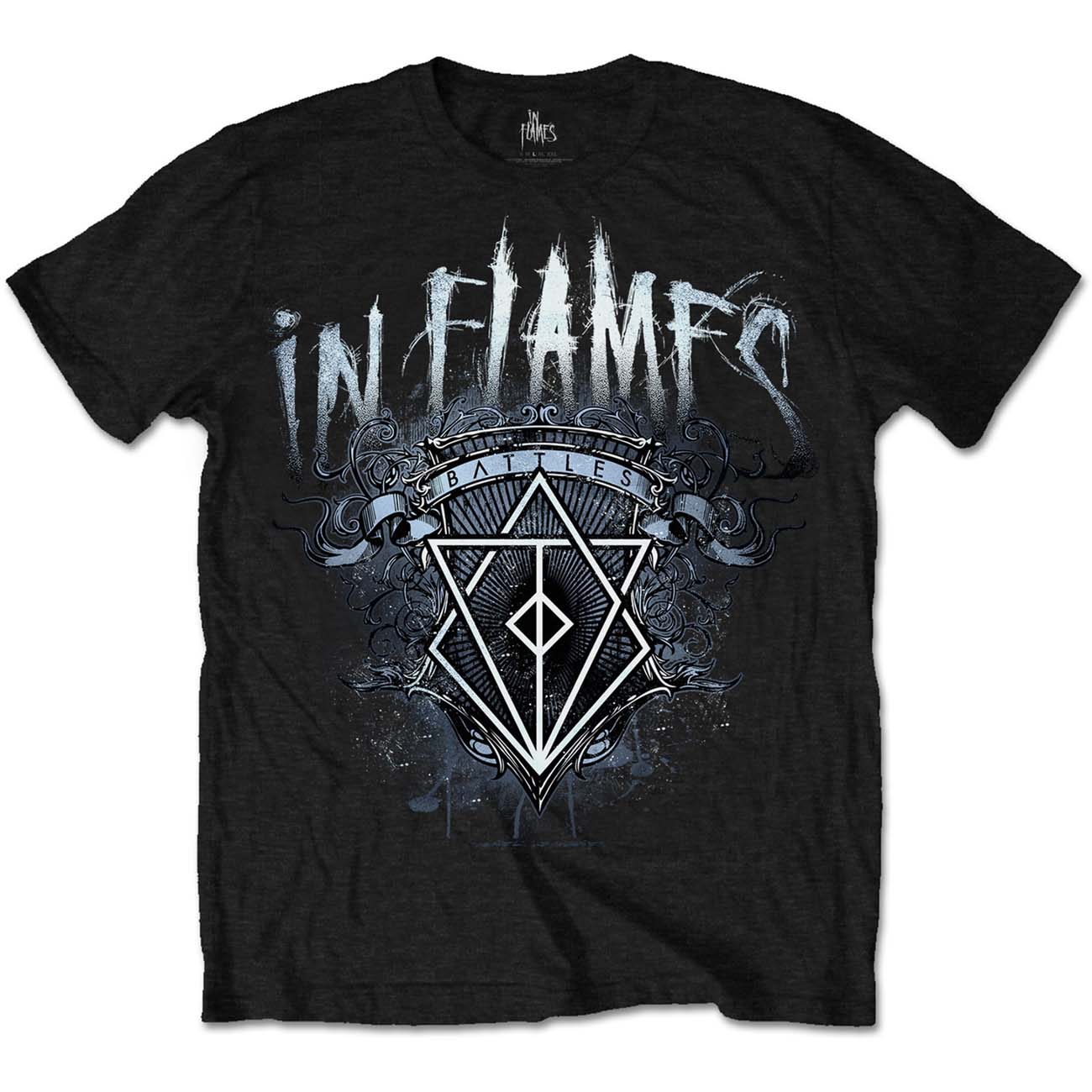 IN FLAMES Attractive T-Shirt, Battles Crest