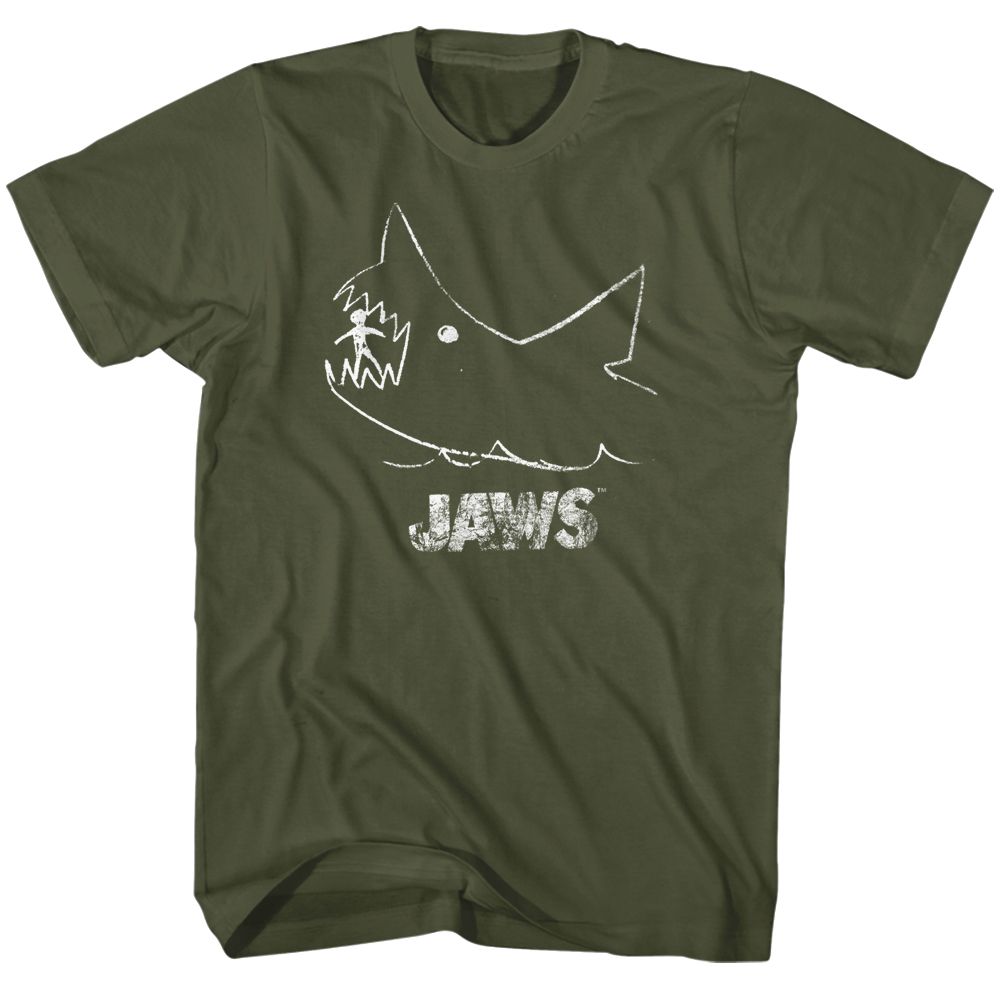 JAWS Eye-Catching T-Shirt, Chalkboard