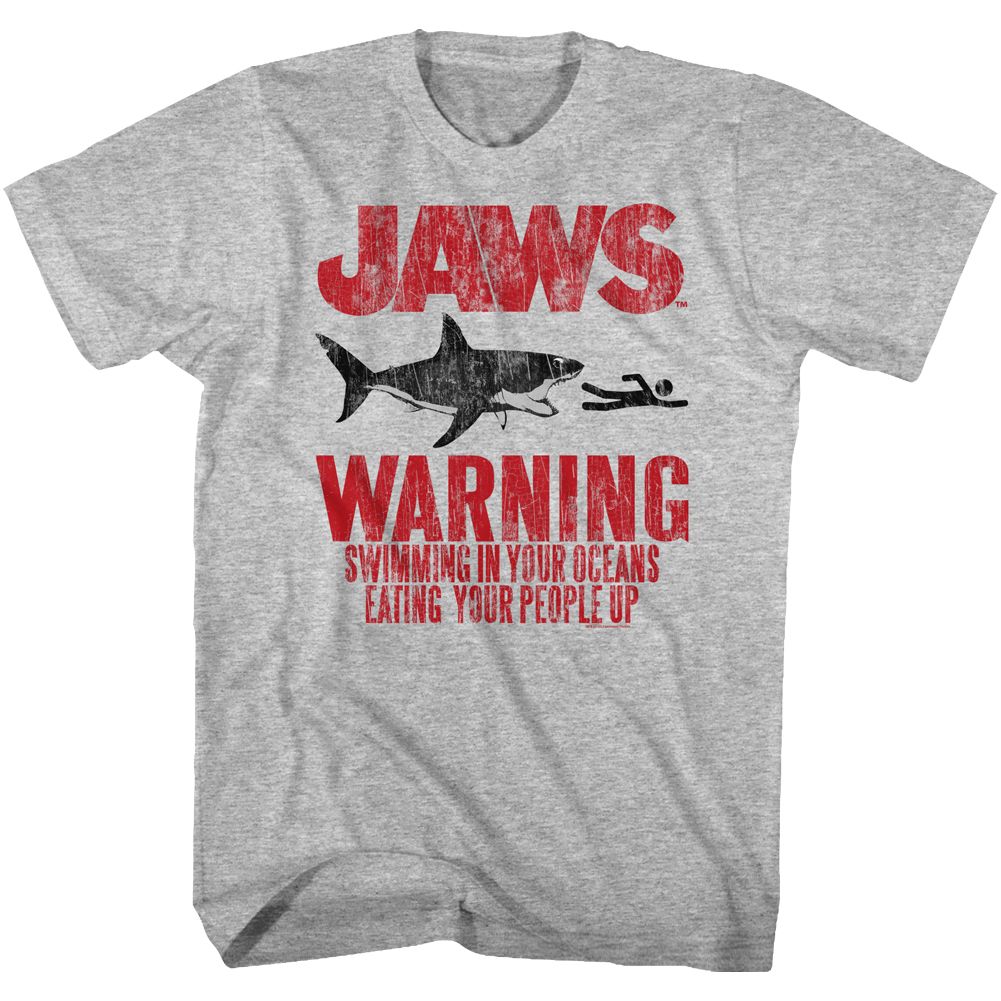 JAWS Eye-Catching T-Shirt, Warning