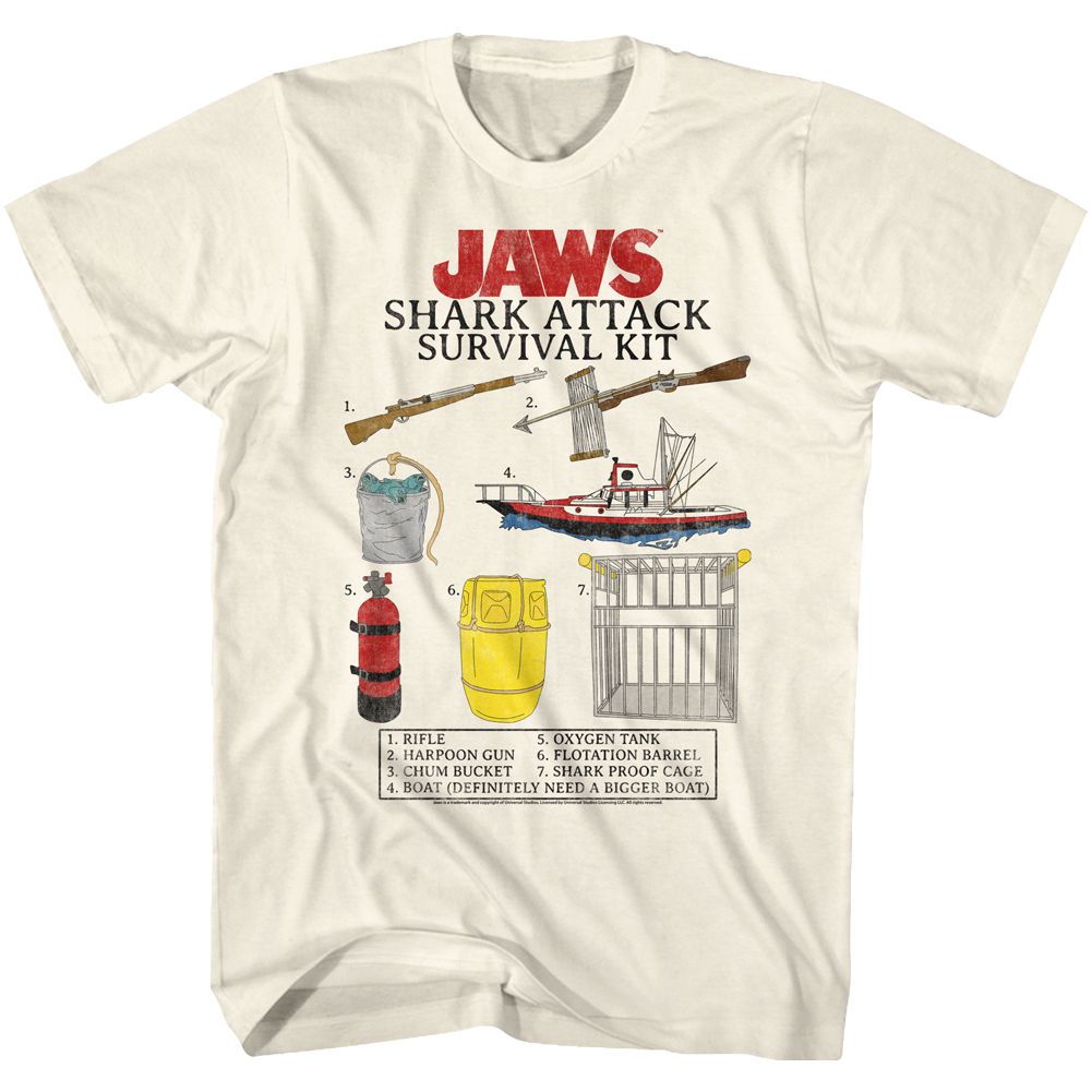 JAWS Eye-Catching T-Shirt, Survival Kit