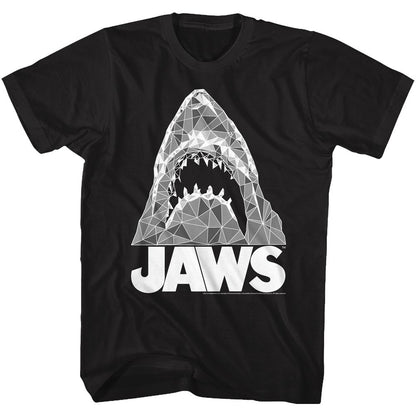 JAWS Eye-Catching T-Shirt, Geometric Sharks