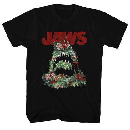 JAWS Eye-Catching T-Shirt, Floral Shark