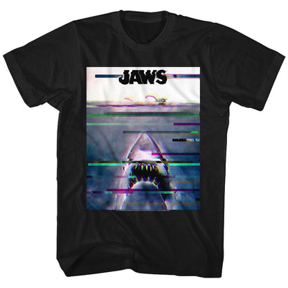 JAWS Eye-Catching T-Shirt, Glitchy