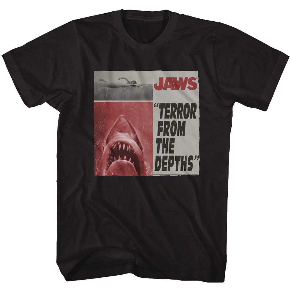 JAWS Eye-Catching T-Shirt, Newspaper