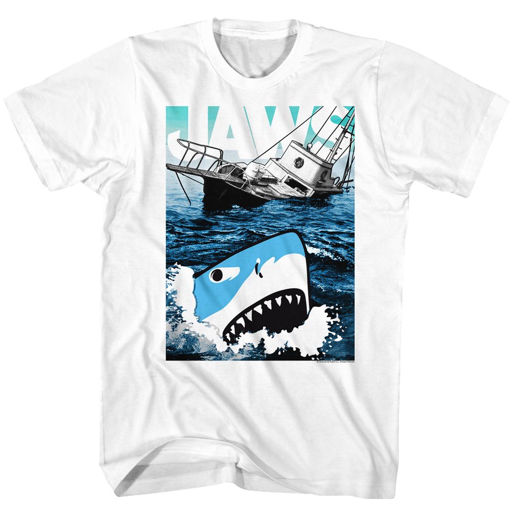 JAWS Eye-Catching T-Shirt, Cartoon Sharko