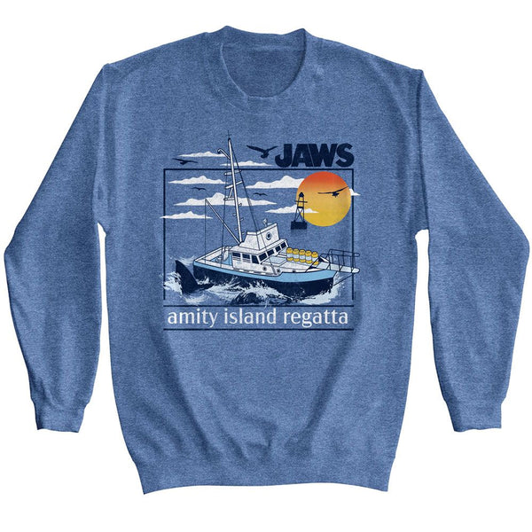 Premium JAWS Sweatshirt, Amity Island Regatta