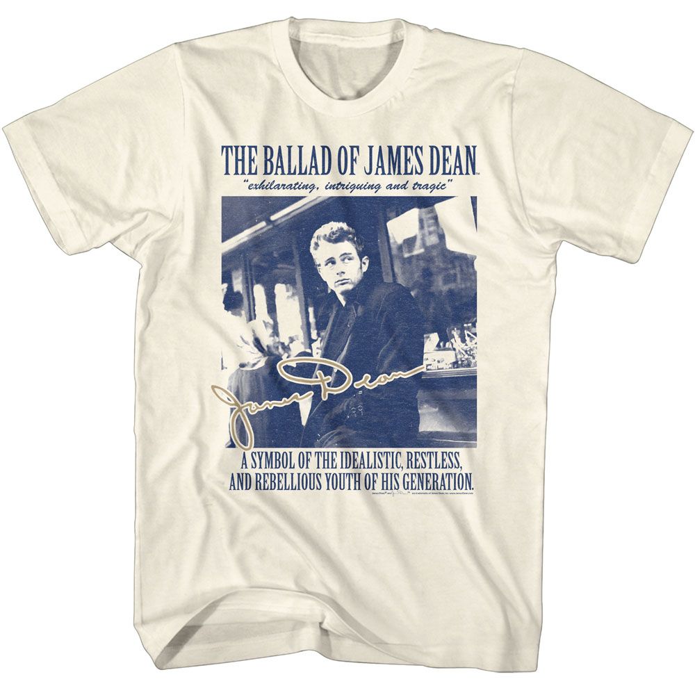 JAMES DEAN Eye-Catching T-Shirt, The Ballad Of