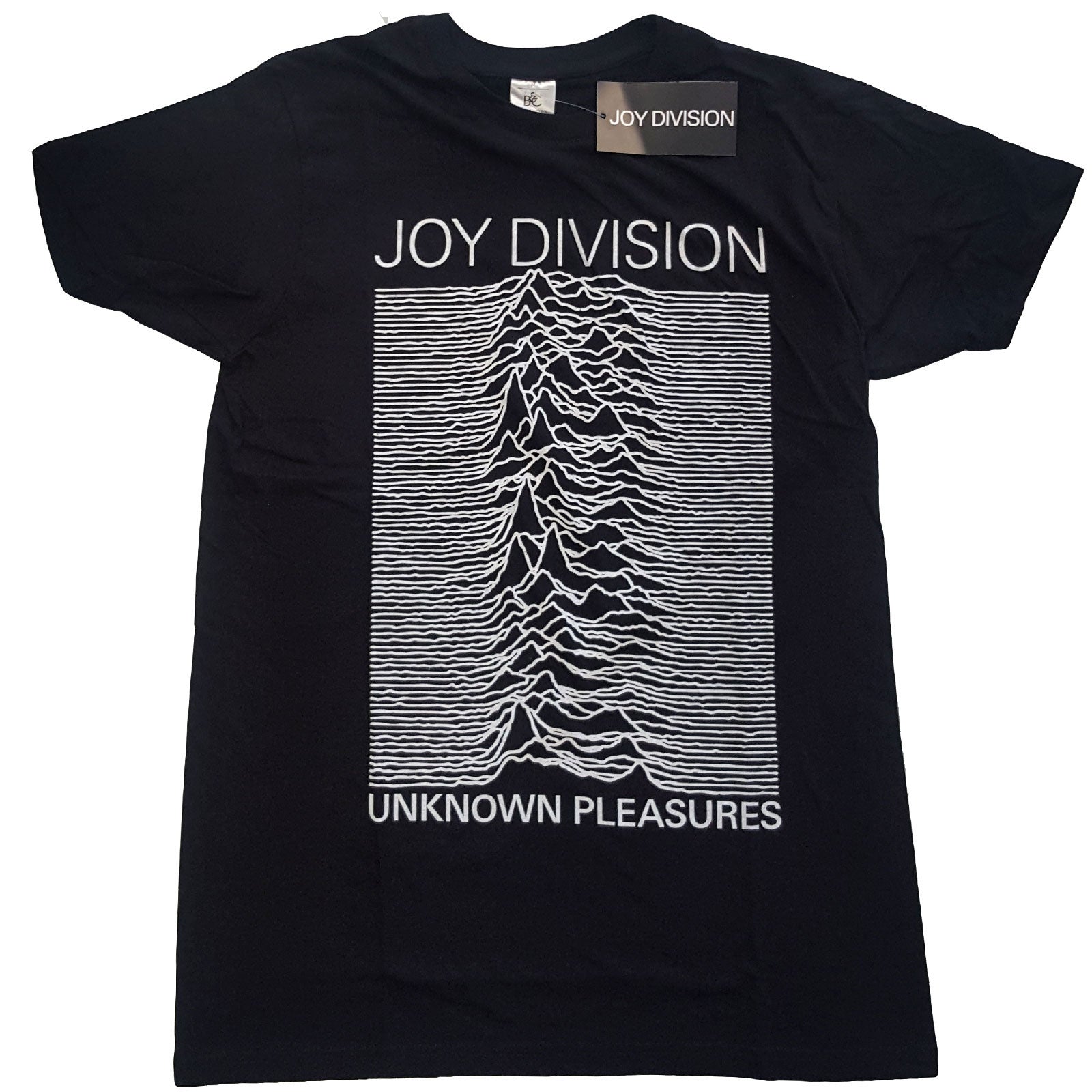 JOY DIVISION Attractive T-Shirt, Unknown Pleasures White On Black