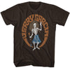 JERRY GARCIA Eye-Catching T-Shirt, Skeleton Hippie