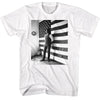 JERRY GARCIA Eye-Catching T-Shirt, Flag BW