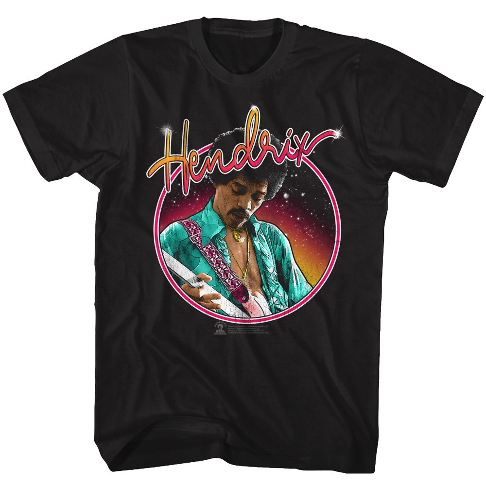 JIMI HENDRIX Eye-Catching T-Shirt, Neon