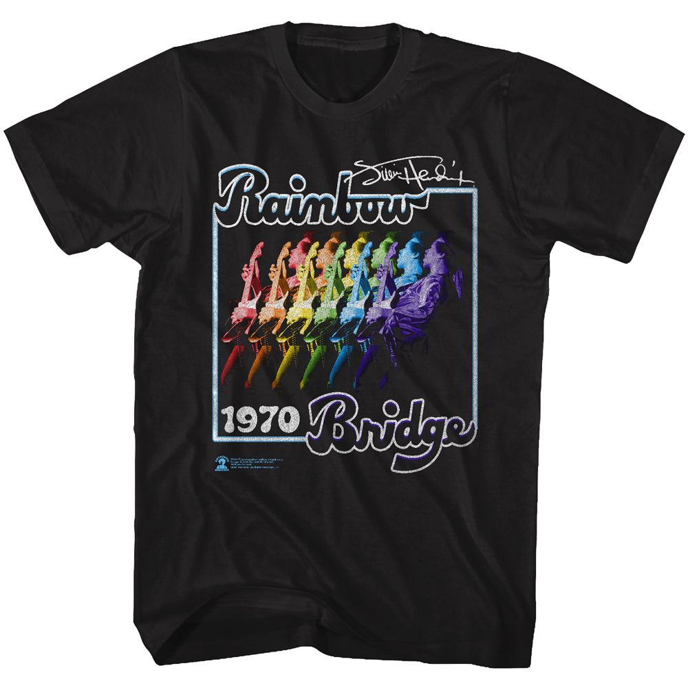 JIMI HENDRIX Eye-Catching T-Shirt, Rainbow Bridge