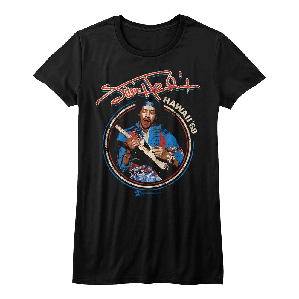 Women Exclusive JIMI HENDRIX T-Shirt, Hawaii 69