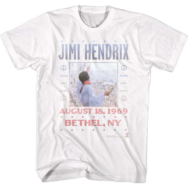 JIMI HENDRIX Eye-Catching T-Shirt, Woodstock 1969