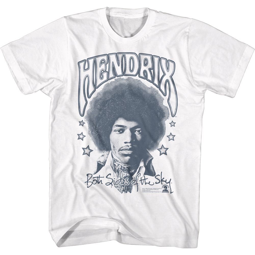 JIMI HENDRIX Eye-Catching T-Shirt, Sides Of The Sky