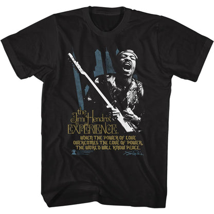 JIMI HENDRIX Eye-Catching T-Shirt, Power of Love