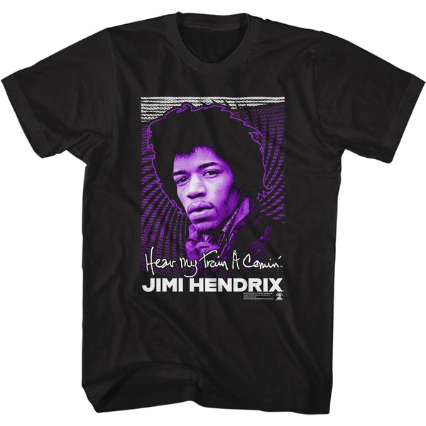 JIMI HENDRIX Eye-Catching T-Shirt, Hear My Train Coming