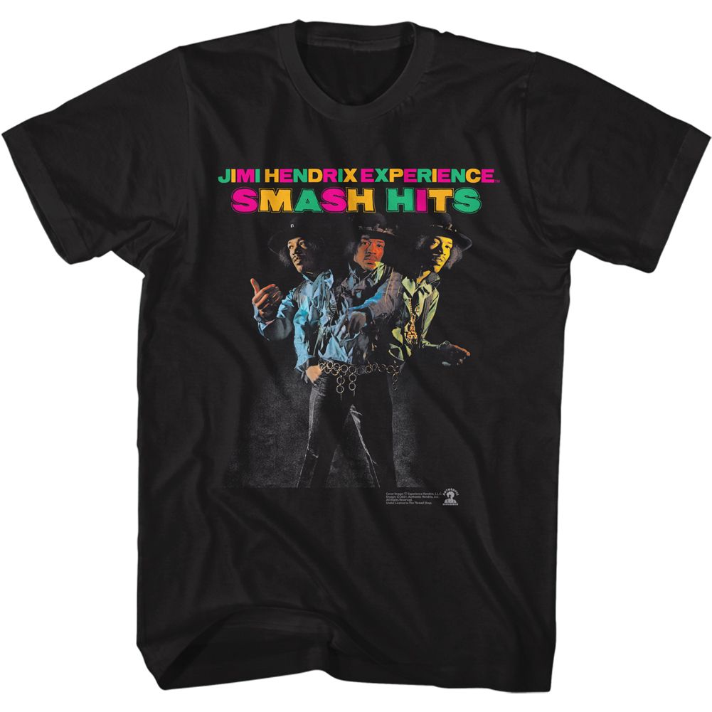 JIMI HENDRIX Eye-Catching T-Shirt, Smash Hits