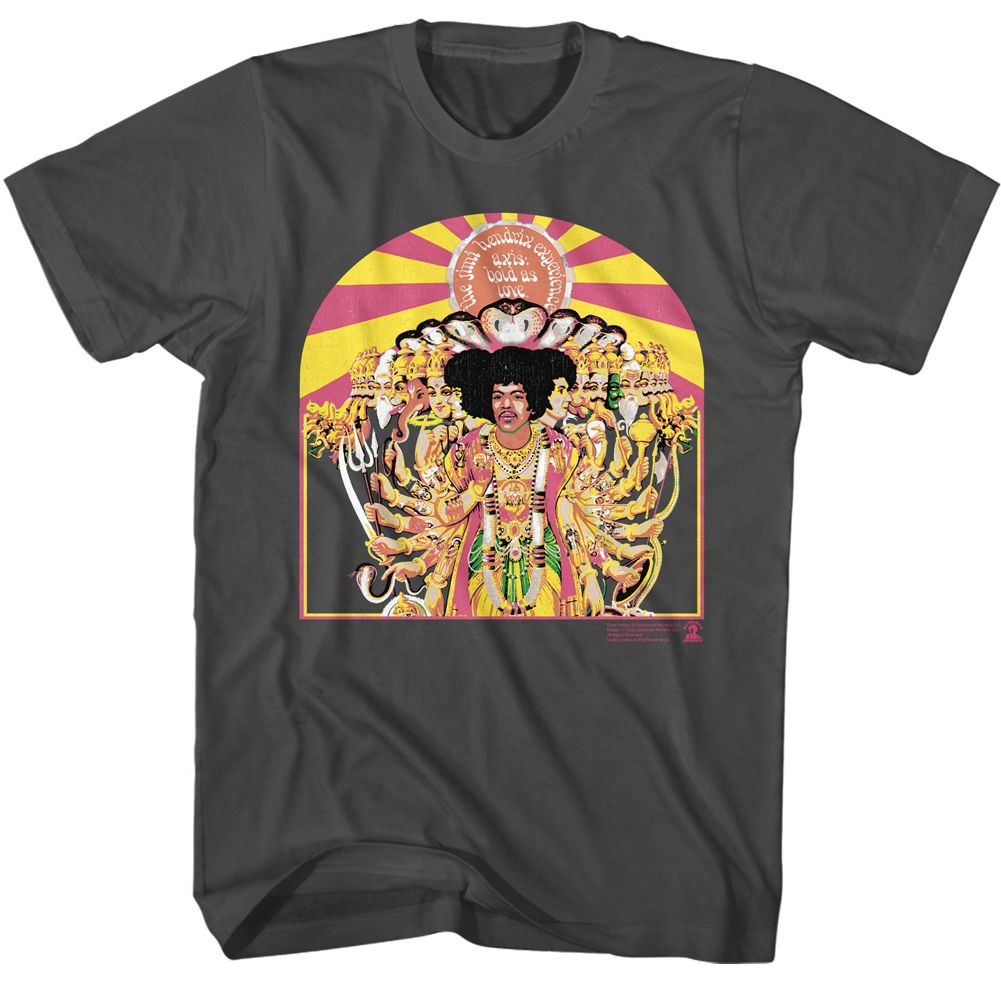 JIMI HENDRIX Eye-Catching T-Shirt, Axis Cover