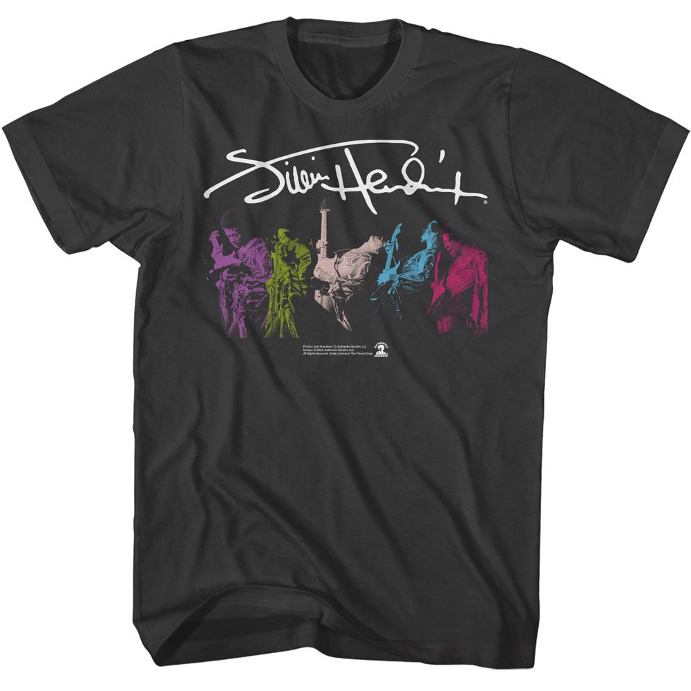 JIMI HENDRIX Eye-Catching T-Shirt, Signature